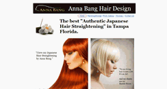 Desktop Screenshot of annabanghairdesign.com
