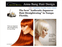 Tablet Screenshot of annabanghairdesign.com